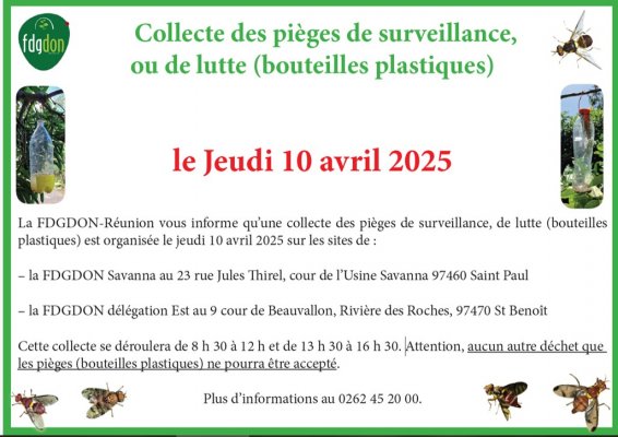 Collecte des piéges 2025